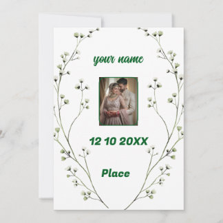 Personalisierte Einladung zur Hochzeit