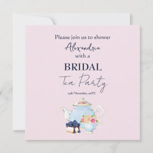 Personalisierte Einladung zur Hochzeitstee-Party
