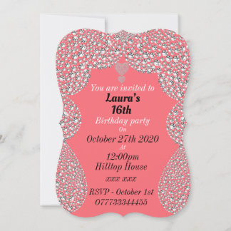 personalisierte Einladungen zum 16. Geburtstag