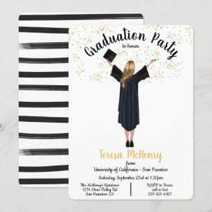 Personalisierte Einladungen zur Graduierung von Po