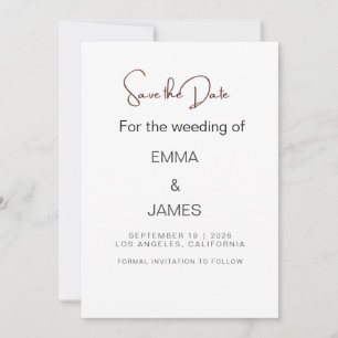 Personalisierte Einladungskarte für Hochzeiten