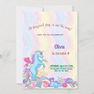 Personalisierte Einladungskarten von Unicorn zum G