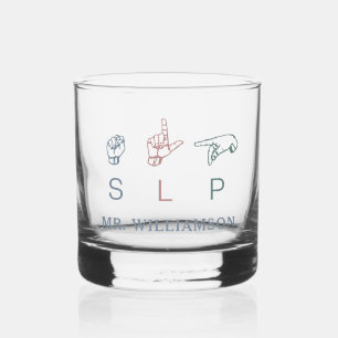 Personalisierte Einschätzung des SLP-SprachPatholo Whiskyglas