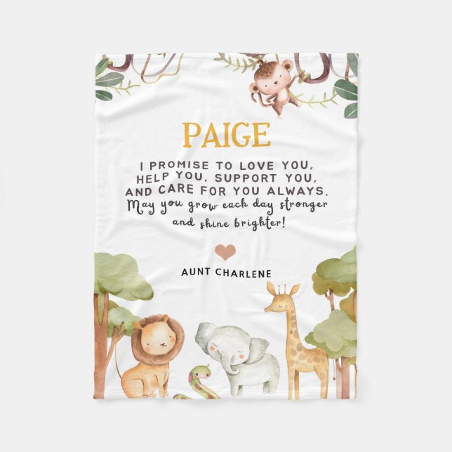 Personalisierte Einzigartige 1-jährige Jungs- oder Fleecedecke (Vorderseite)