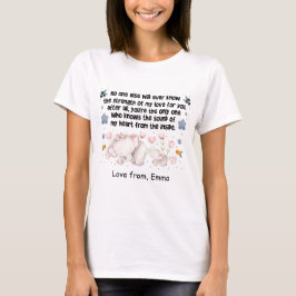 Personalisierte Elefant-Mama, Liebe aus Individuel T-Shirt
