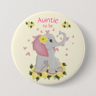 Personalisierte Elefantendusche Button