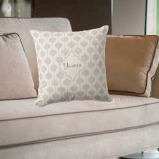 Personalisierte Elegant-Neutral-Arabesque Kissen