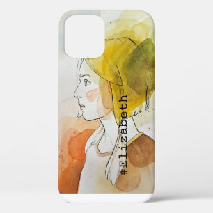 Personalisierte, elegante Aquarellmalerei Case-Mate iPhone Hülle