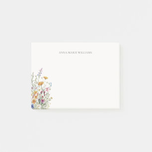 Personalisierte elegante Blumen Post-it Klebezettel