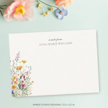 Personalisierte elegante Boho-Chic-Notizkarte