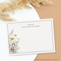 Personalisierte elegante Boho-Chic-Notizkarte