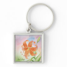 Personalisierte elegante botanische Tigerlilie