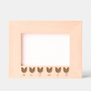 Personalisierte Elegante Frühlingtulips Geätzte Rahmen