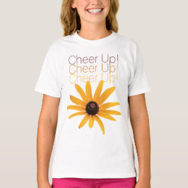 Personalisierte elegante gelbe Blume aufheitern br T-Shirt