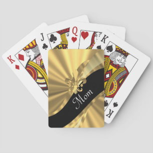 Personalisierte elegante Goldmamma Spielkarten