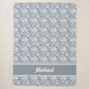 Personalisierte elegante graue und weiße Decke Sherpadecke