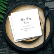 Personalisierte, elegante Hochzeit "Best Day Ever"