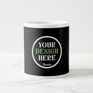 Personalisierte, elegante, klassische Hochzeitsges Jumbo-Tasse