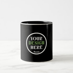 Personalisierte, elegante, klassische Hochzeitsges Zweifarbige Tasse