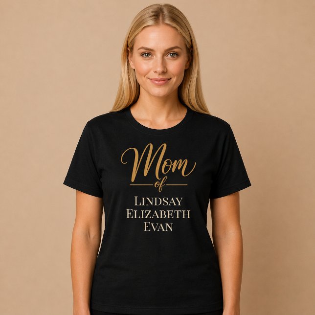 Personalisierte elegante Mama T-Shirt (Von Creator hochgeladen)
