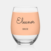 Personalisierte elegante Mit Monogramm Braut
