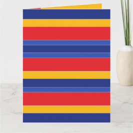 Personalisierte, elegante, moderne, farbenfrohe St Karte