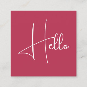 Personalisierte Elegante Moderne trendy Template H Quadratische Visitenkarte
