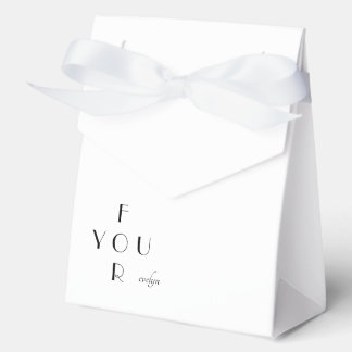 Personalisierte Elegante Monogram-Bevorzugung Geschenkschachtel