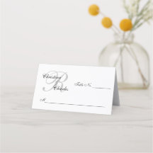 Personalisierte elegante Monogram-Namen Hochzeit