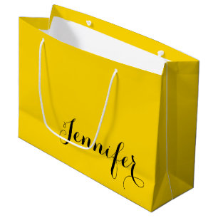 Personalisierte elegante Namensdruck-Geschenktüte Große Geschenktüte