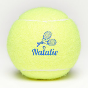 Personalisierte elegante Schrift Name Tennisbälle