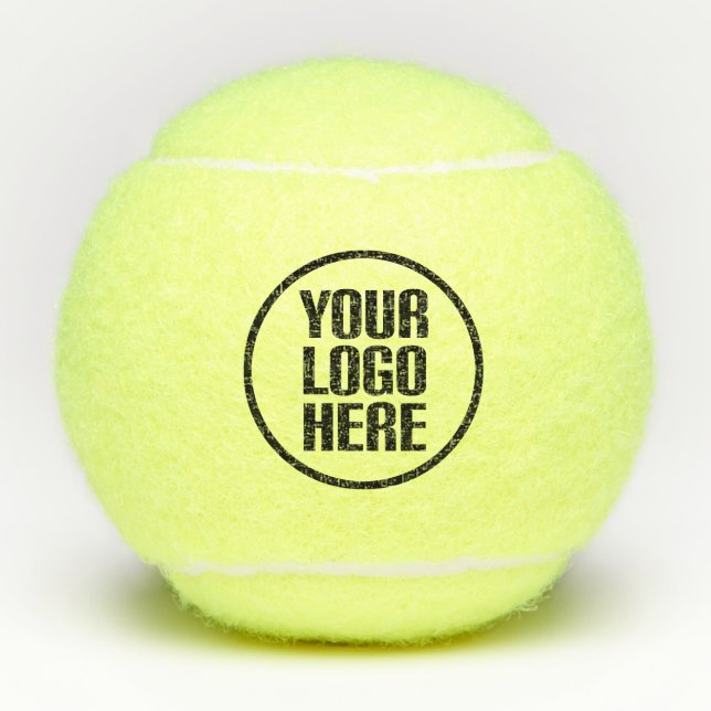 Personalisierte, elegante Script Company Branded S Tennisbälle (Vorderseite)