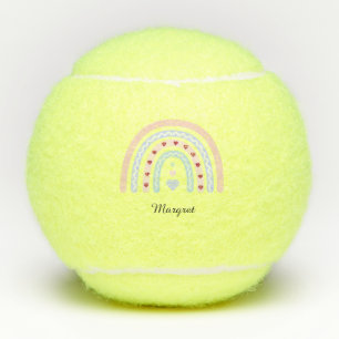 Personalisierte elegante Skriptname Groovy Regenbo Tennisbälle