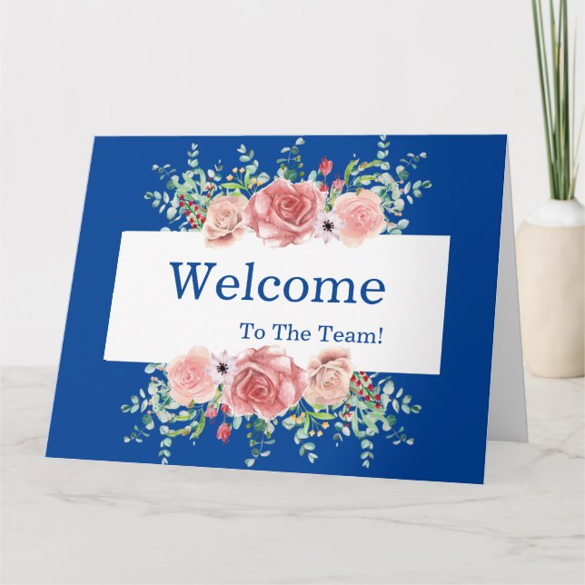 Personalisierte Elegante Welcome Card Karte (Vorderseite)