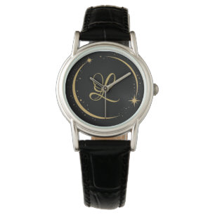 Personalisierte Eleganz: Monogramm für zeitlosen S Armbanduhr
