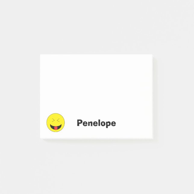Personalisierte Emoji Post-Itanmerkungen Post-it Klebezettel (Vorderseite)
