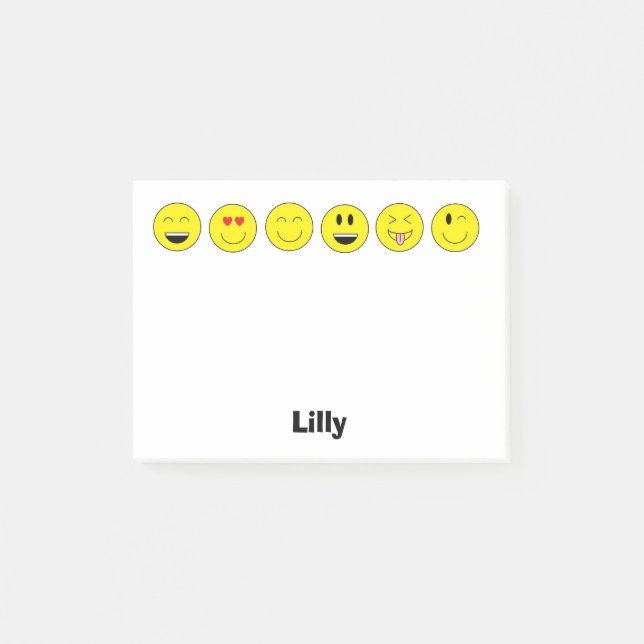 Personalisierte Emojis Anmerkungen Post-it Klebezettel (Vorderseite)