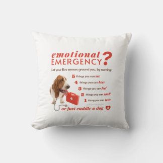 Personalisierte emotionale Erste Hilfe - Bassett D Kissen