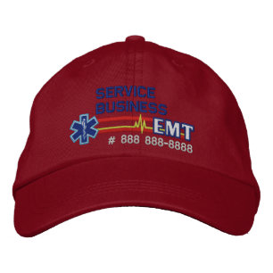 Personalisierte EMT Paramedic Star of Life Bestickte Kappe