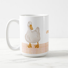 Personalisierte Ente – Süßes Farmtier-Design  Kaffeetasse