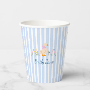 Personalisierte Entenküken-Baby-Party Kindergeburt Pappbecher