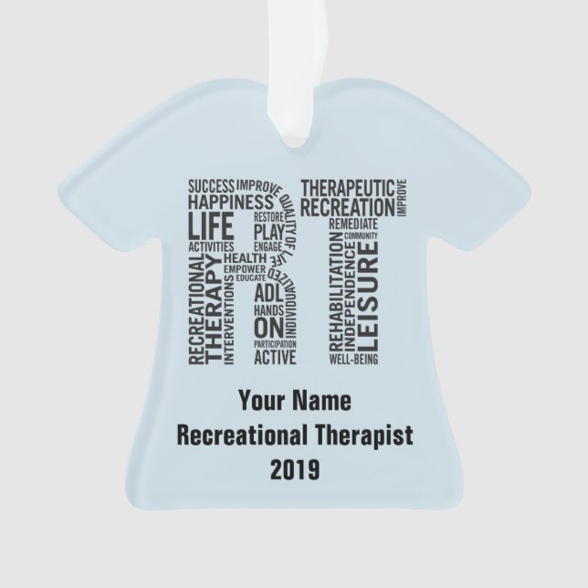 Personalisierte entspannende Therapeut Ornament (Vorderseite)