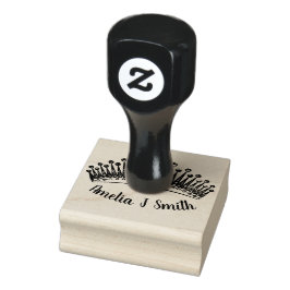 Personalisierte Entwurfskrone Gummistempel
