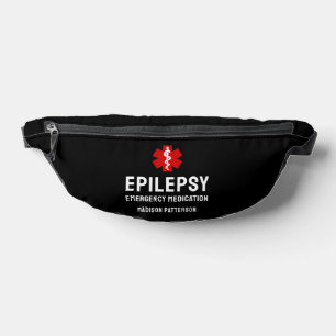 Personalisierte Epilepsie-Notfall-Essentials Bauchtasche