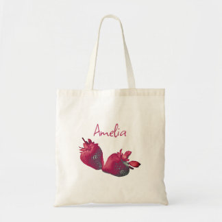 Personalisierte Erdbeere Tragetasche