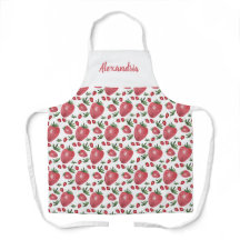 Personalisierte Erdbeeren Wasserfarben Handlackier