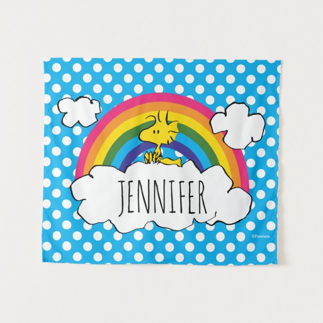 Personalisierte Erdnüsse | Name hinzufügen Wandteppich (Vorderseite (Horizontal))