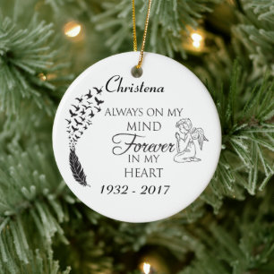 Personalisierte Erinnerung an mein Foto Keramik Ornament