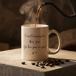 Personalisierte Ermutigung Selbstbewusste Zuversic Zweifarbige Tasse