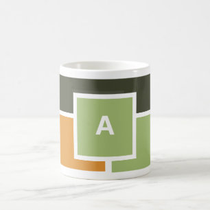 Personalisierte erste Tasse - Moderne Farbblock-De